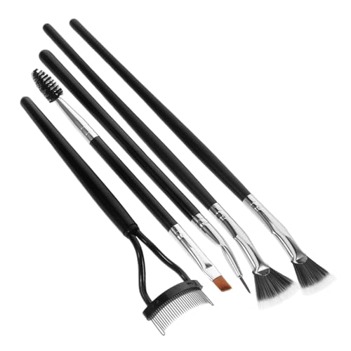 SOESFOUFU Scalloped Lash Brush Set Duplex Bristle Mascara for Upper Lower Lashes Eyebrow Makeup Brush Lash Separator Tool