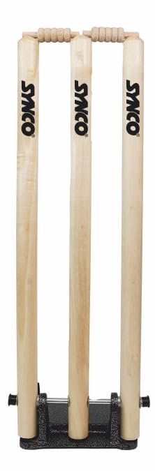 SYNCO Wooden Stumps Derek Wood with Metal Base and with Bag-picture-39