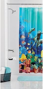 Mainstays Coral Reef Shower Curtain
