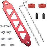 BFXM Battery Hold Down Kit, Aluminum Alloy Battery Tie Down Mount Bracket, Battery Hold Down Bracket with J Bolts, Universal 8.5