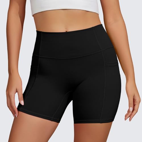 FireSwan Women's High Waist Biker Shorts with Pockets - Use Code N9YK4YKK - Image 2