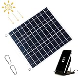 Paneles solares, herramienta de carga de doble salida USB de 10 W, cargador de energía móvil de panel solar, para picnic, mochilero, senderismo, camping, fiesta