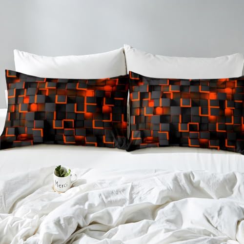 Housse de couette géométrique pour lit king size afin de moderniser une chambre d'ado