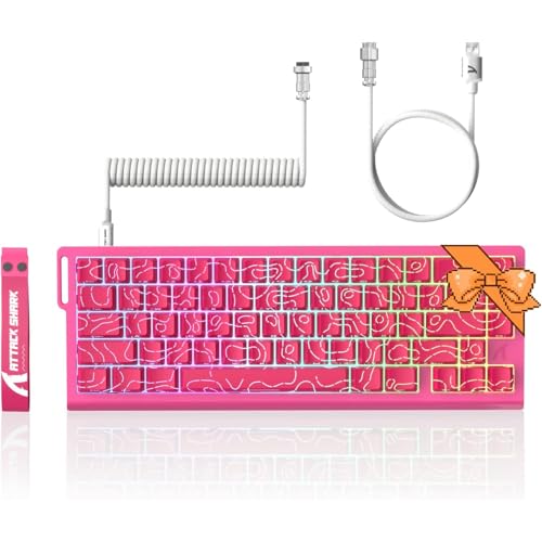 ATTACK SHARK (A^bNV[N) X68 HE 8KHZ sbhgK[ L[{[h }OlbgXCb` 0.01mm RTx LRGB 60% Q[~OL[{[h TKL ߉\ȍ쓮 Xibv^bv RCP[u PC/Mac