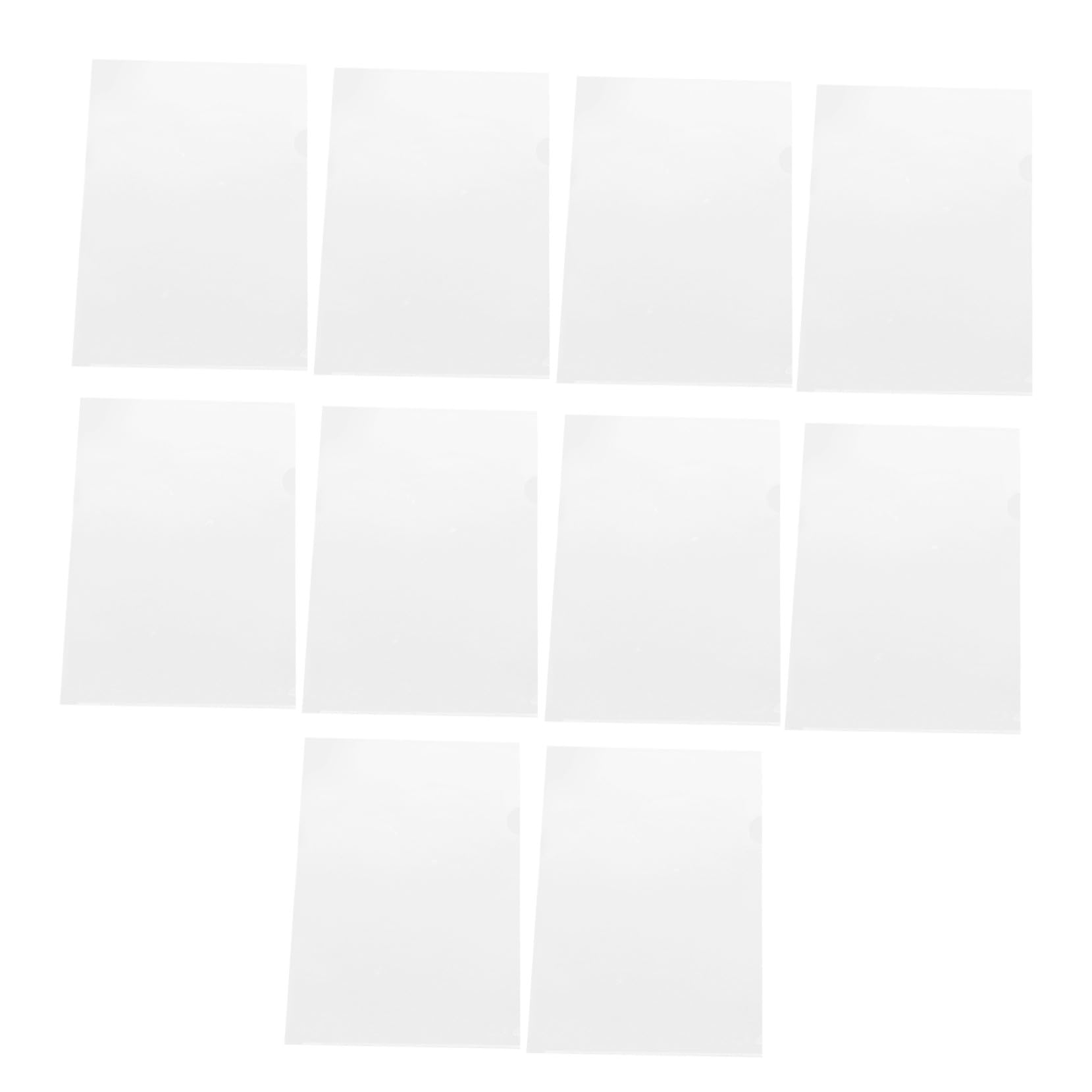 100 Stück Transparente Förmige Dokumentenordner aus Kunststoff Doppelseitige Datei Schutzmappe Langlebig für Büro Schule und Aktenorganisation zur Papieraufbewahrung und
