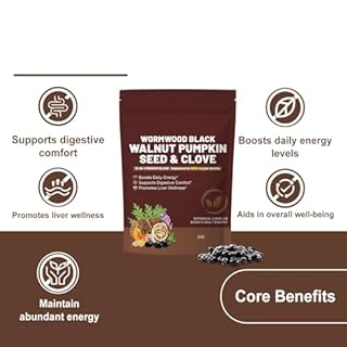 Wormwood Black Walnut Clove—Vitality support│Suitable For Men And Women│240 count,1pcs