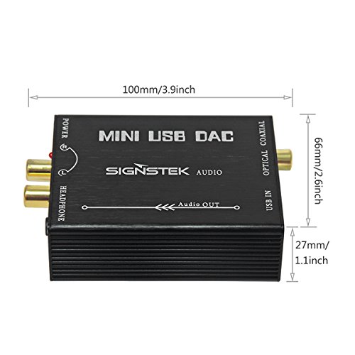 Signstek HiFi USB to Coaxial S/PDIF Converter Convert Digital to Analogue Signal Mini USB DAC PCM - Thumbnail 6