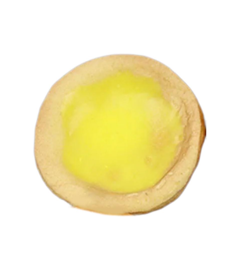 YROHGKPN Of 6 Realistic Simulated Eggs Tarts Model Fake Food Shaped Kitchen Toy Photography Props Wedding Party Decoration Home Decoration