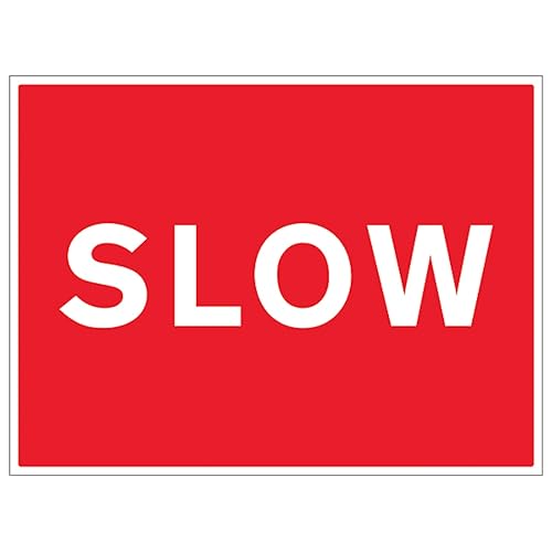 Panneau de sécurité réfléchissant V Safety SLOW contre les excès de vitesse