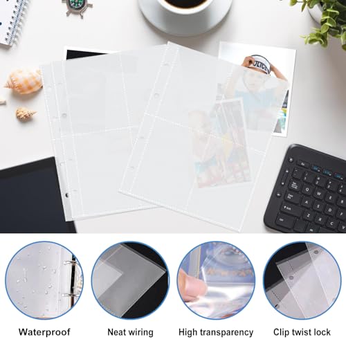 100 Pezzi Buste Trasparenti per Foto A4, Buste per...