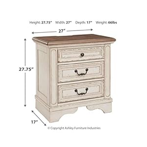 Signaturedesignbyashleyrealynfrenchcountry3drawernightstandwithelectricaloutletsusbports2775tallchippedwhite Urban Country Home Decor Signature design by ashley realyn french country 3 drawer nightstand with electrical outlets usb ports 2775 tall chipped white urban country home decor
