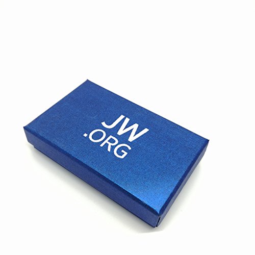 Image of Perfect JW.Org Gift - Necktie Clip and Lapel Pin Set With JW.ORG Logo Gift Box - Round - Gold+Blue