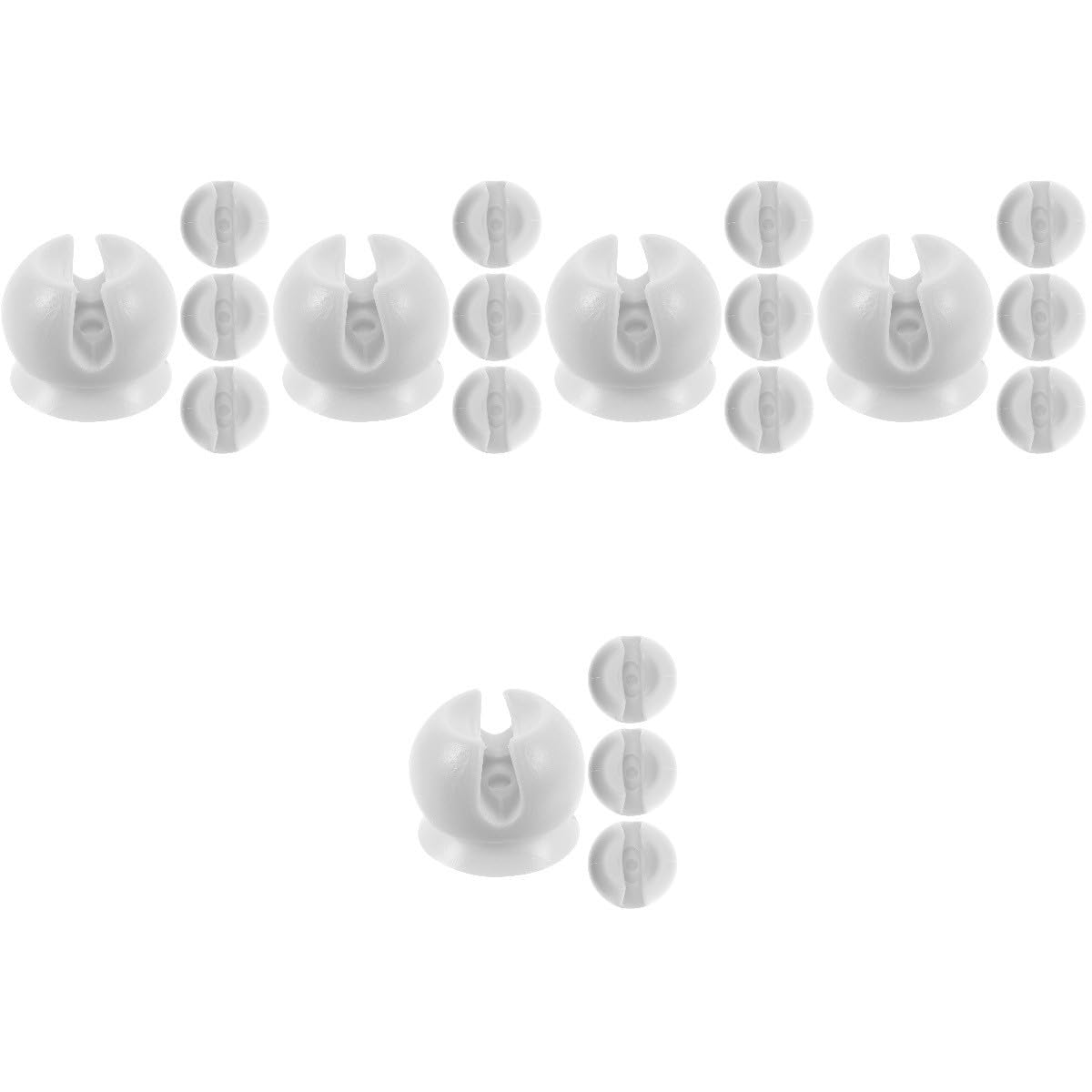 PRETYZOOM 5 Set Porta Spazzolino Da Denti A Parete Porta Spazzolino Da Denti Supporto Per Bagno Multifunzionale 4 Pezzi * 5