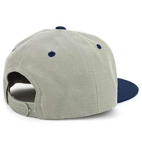 Armycrew Youth Kid's White American Flag Patch Flat Bill Snapback Trucker Cap2