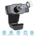 Produktbild IVSO Webcam 1080P mit Mikrofon, PC Laptop Desktop USB 2.0 Full HD Webkamera, Plug & Play für Desktop PC,Laptop, ideal für Konferenzen, Live Übertragungen, Gaming PC, Videoanruf, Skype, WebEx-Schwarz