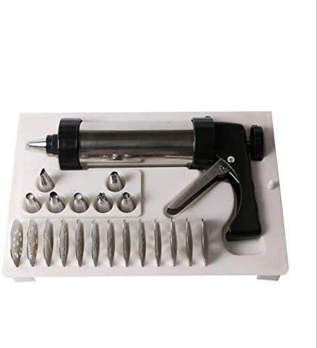 Best Professional Cookie Press Gun Kit for Cake Decorating Stainless Steel - Thumbnail 2