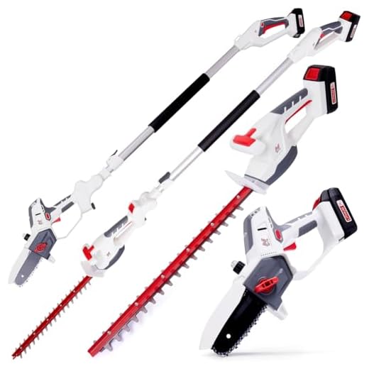 NETTA 4-in-1 Cordless Hedge Trimmer & Chainsaw