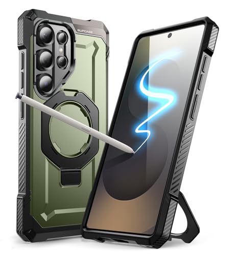 Image of SUPCASE PC For Samsung Galaxy S25 Ultra Back Case With Stand(Unicorn Beetle Grip),[S Pen Friendly] [Compatible With Magsafe] [Military-Grade Protection] Magnetic Phone Case For S25 Ultra 6.9 inch(Guldan)