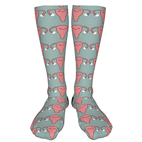 Laswega men women uterus pink socks fun crazy printed crew socks …