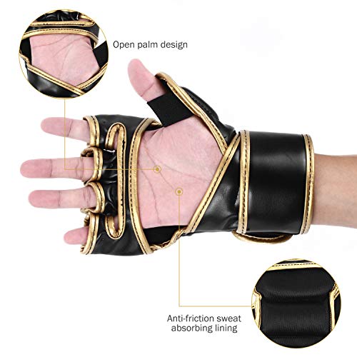 image for Brace Master MMA Gloves UFC Gloves Boxing Gloves for Men Women Leather