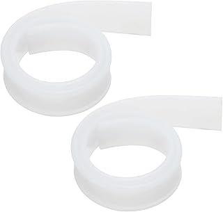 sourcing map Escobilla de goma de repuesto para ventana, vidrio, puertas de ducha, limpieza de paredes de azulejos, 15.75 pulgadas, color blanco, paquete de 2