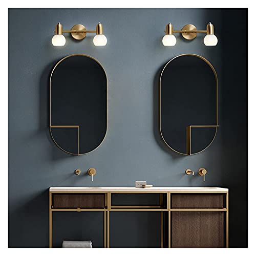 Appliques murales réglables E14 en laiton et verre étanche pour miroir de bain - 3