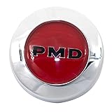 Wheel Accessories Parts 1 Pc Red Aluminum Alloy Pontiac Ralley ll Center Cap 2.80' Diameter Fits Pontiac 1967-70 Firebird GTO Lemans Tempest ｜ 1969-73 Grand Prix Ventura Fits RALLEY Rally II Wheels