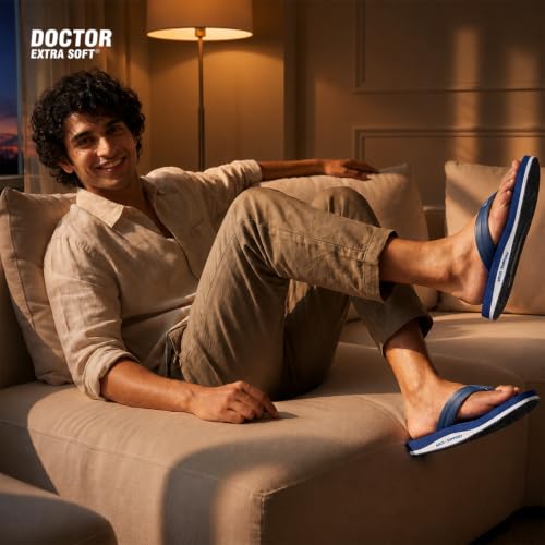 Image of DOCTOR EXTRA SOFT Thong Arch Support Ortho Slippers for Mens D-38
