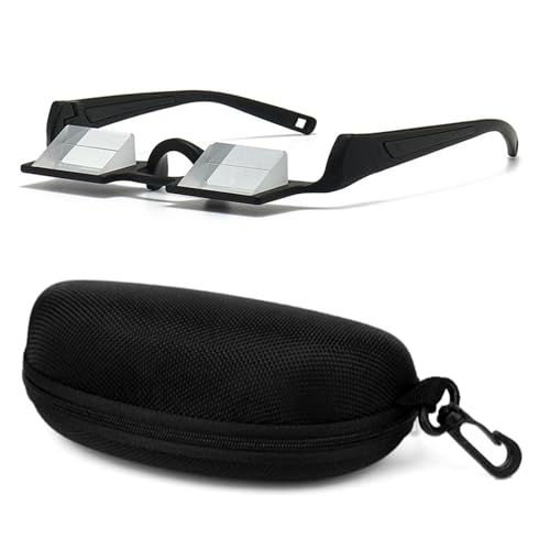 Vornetil Belay Glasses Prism Glasses Rock Climbing Belay Glasses Lazy Glasses Horizontal 90 Downward HD with Storage Case for Outdoor Rock Climbing Activities