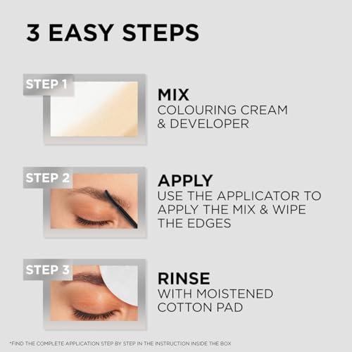 L'Oréal Paris, Semi-Permanent Eyebrow Tint, Lasts up to 5 Weeks, Visible Results in 5 Minutes, Up to 10 Uses, Ammonia Free, Brow colour, Shade: 5.0 Brunette - Image 7