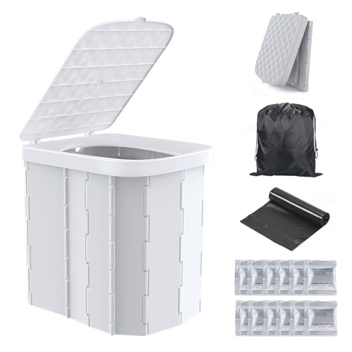 Hapoon Portable Camping Toilet for Adults XL...
