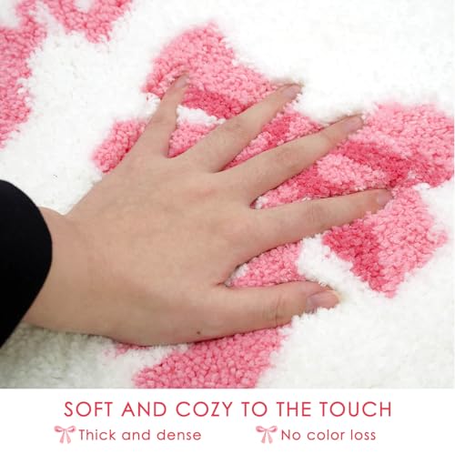 Pink Bow Bathroom Rugs, 16 X 24 inch  - image 5