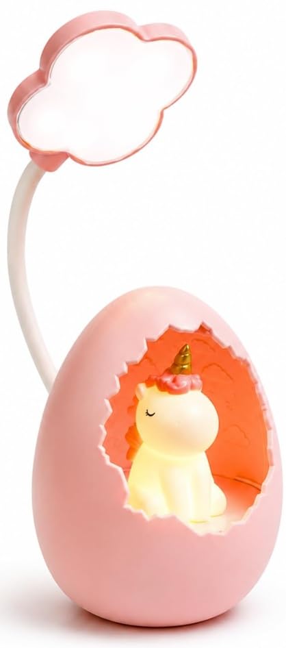 Toy Imagine Rechargeable LED Study Lamp for Kids | Cute Egg Table Lamp & Night Lamp for Kids Bedroom, Soft Eye-Care Lighting-image-14