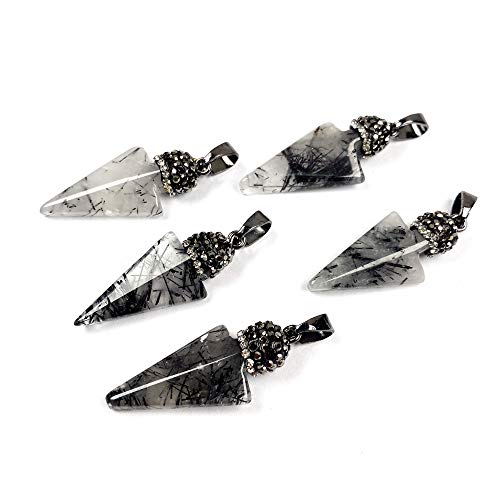 Natural Stone Pendants,Bullet Shape Healing Chakra Crystal Quartz Gemstone Charms for DIY Necklace Bracelet Jewelry Making Women Men (5Pcs) Natural Stone Pendants,Bullet Shape Healing Chakra Crystal Quartz Gemstone Charms for DIY Necklace Bracelet Jewelry Making Women Men (5Pcs)