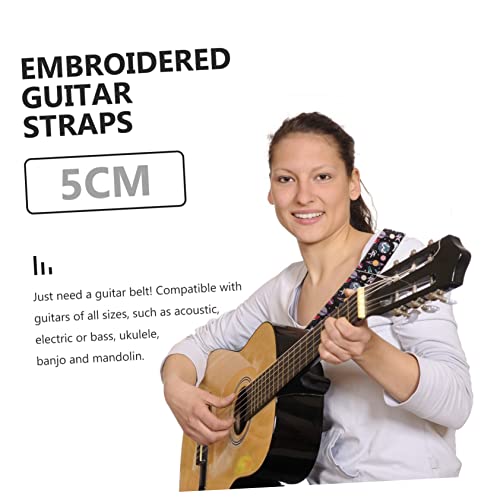 FAVOMOTO 1Pc Brodé Sangle De Guitare Lanières En Cuir Classique Sangles De Guitare Pour Sacs À Main Sangle De Guitare Classique Cou De Guitare Bandoulière Ceinture Brodé Courroie De Cou - Les Beatles, Paul McCartney, John Lennon, RIngo Starr, George Harrison FAVOMOTO 1Pc Brodé Sangle De Guitare Lanières En Cuir Classique Sangles De Guitare Pour Sacs À Main Sangle De Guitare Classique Cou De Guitare Bandoulière Ceinture Brodé Courroie De Cou – Image 8