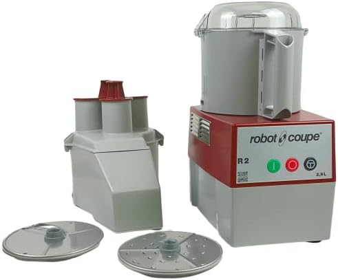 Robot Coupe - 4581 R2N Continuous Feed Combination Food Processor with 2.9 L Polycarbonate Bowl, 1-HP, 120-Volts