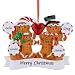 2025 Family Christmas Ornament - Personalized Gingerbread Family of 3 Ornament - Couple Baking Cookies Christmas Ornaments - 2025 for Grandparents - Free Customization