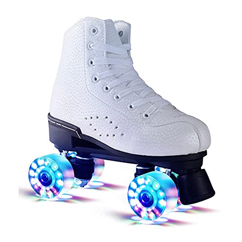 Patines 4 Ruedas Niña Blancos Marca CYLQ