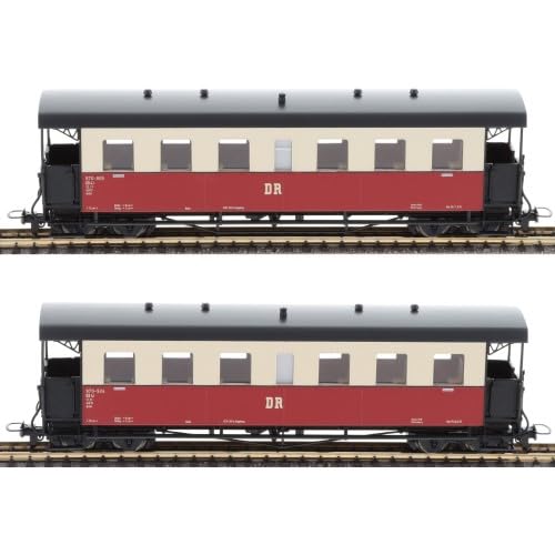 Tillig 03995 H0e lot de 2 voitures de tourisme KB4i DR Ep. IV train miniature voie étroite