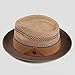 DASMARCA Mens Womens Summer Straw Fedora Wide Brim Hat (X-Large, Olive)