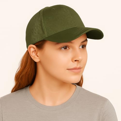 Image of Unisex Adjustable Baseball Cap Pack of 2 - Solid Color, Breathable, Stylish Cotton Caps for Men & Women - Outdoor Sports, Travel, Casual Wear