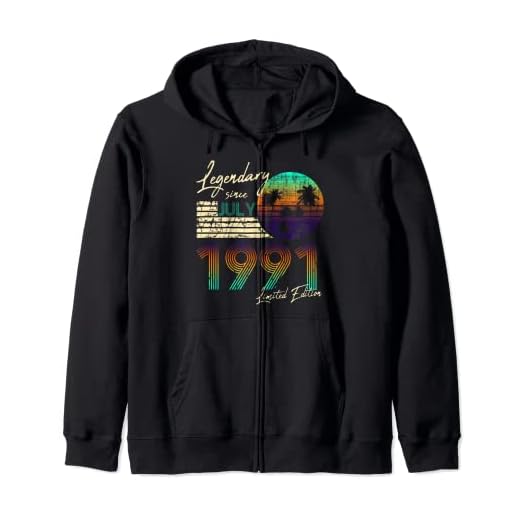 Nacido en 1991, en julio del regalo de cumpleaños 3 Sudadera con Capucha