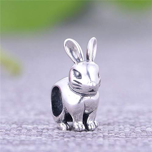 Image of Love Animal Charm Original 925 Sterling Silver Animals Rabbit, Cat,Dog Charm Fit Bracelets For Animal Bead collector