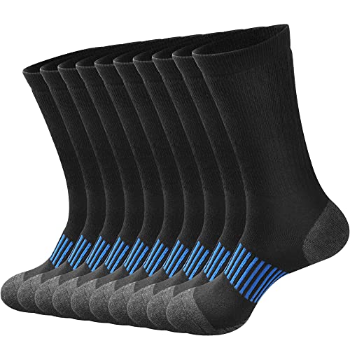 ECOEY Men's Cotton Athletic Crew Socks