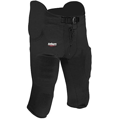 Schutt Sports Boys Youth All-in-One Poly Knit Football Pant, Black, Medium, Large Cover