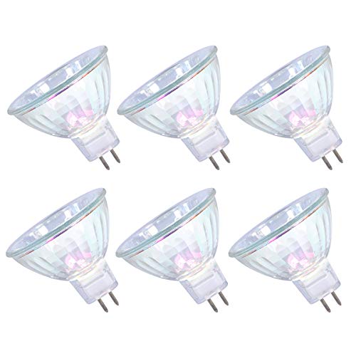 GMY Ampoule Halogène MR16 50W 12V GU5.3 Projecteur Dimmable Angle de faisceau 36°3000K Blanc Chaud 4000 Heures Longue Durée de Vie 6 Paquets [Classe énergétique B] Cover