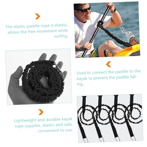 Cuerda elástica para kayak Magiclulu y correa de seguridad con mosquetón para canoa 6