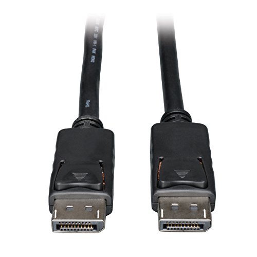Tripp Lite DisplayPort Cable with Latches (M/M), DP to DP, 4K x 2K, 3-ft. (P580-003), Black