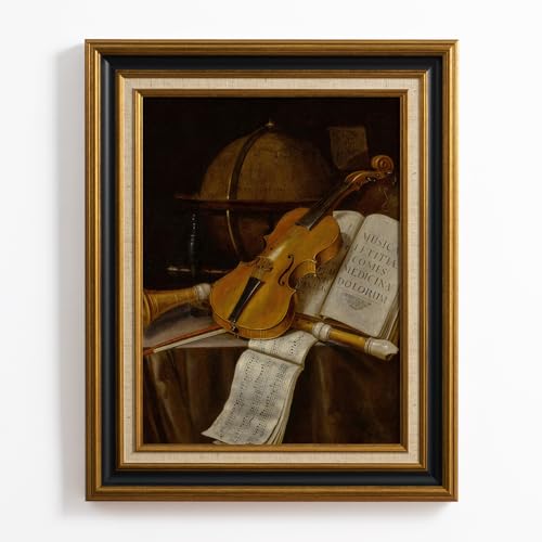 FOLKOR Black gold frame for 16x20 canvas art, DIY gold vintage frames, classic frame lines 2.6" (6.6cm) width, perfect for framing 16x20" artwork/oil painting/print/poster(without glass & backboard) by FOLKOR - Used condition - CA$65.51