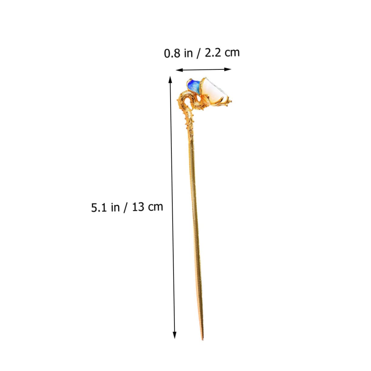 FRCOLOR 5st Haarnadel Chinesischer Haarschmuck Haarknoten-stick Chinesisches Haar Klebt Mit Essstäbchen Mit Blumenhaar Haarspangen Für Damen Haarstock Fräulein Cloisonne Metall Haarklammer